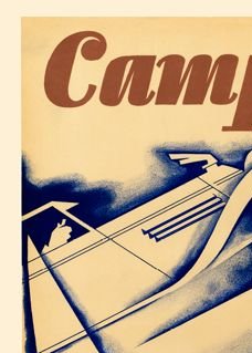 camping ulfsvik Affisch, retro-poster, reseaffisch Vintage, turist poster turistaffisch, Sverigeaffisch, sverigeposter