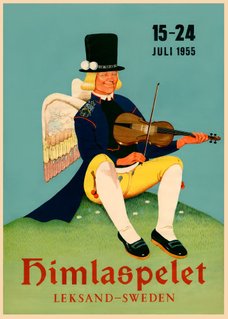 Leksand Affisch, retro-poster, reseaffisch Vintage, turist poster turistaffisch, Sverigeaffisch, sverigeposter