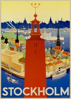 Stockholm Stadshus affisch poster