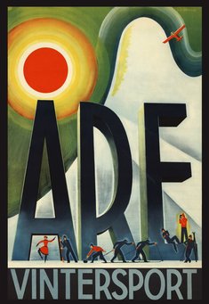 Åre affisch av Göte Hennix, 1936