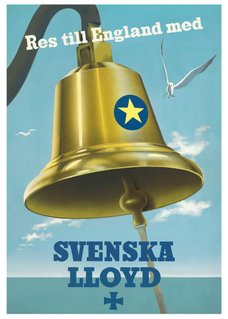 Svenska lloyd Affisch, retro-poster, reseaffisch Vintage, turist poster turistaffisch, Sverigeaffisch, sverigeposter